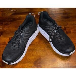 Hoka One One Mens Clifton 6 BRGL Black Running Shoes Sneakers Size 11